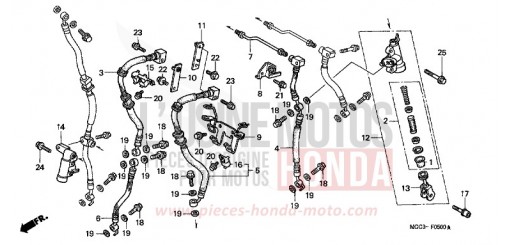 MAITRE-CYLINDRE SECOND CB1100SF1 de 2001